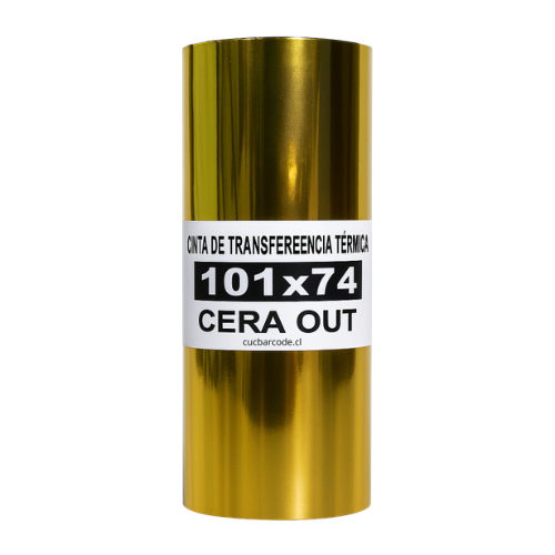 Cinta Transferencia Térmica CERA OUT – 101×74 mm (10 Rollos)