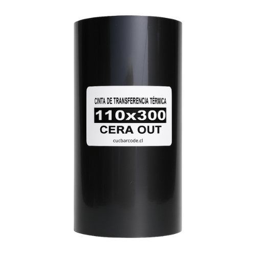Cinta Transferencia Térmica CERA OUT - 110×300 mm (4 Rollos)